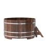 Купель BentWood круглая из лиственницы (D=1,80 м.), h=1 м. Мореная Премиум в наличии на сайте фото - 3 BentWood круглая из лиственницы (D=1,80 м.), h=1 м. Мореная Премиум купель фото фото - 3