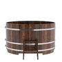Купель BentWood круглая из лиственницы (D=1,80 м.), h=1 м. Мореная Премиум в наличии на сайте фото - 4 BentWood круглая из лиственницы (D=1,80 м.), h=1 м. Мореная Премиум купель фото фото - 4