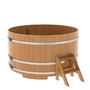 Купель BentWood круглая из лиственницы (D=1,80 м.), h=1 м. Натуральная Премиум для бани фото - 1 BentWood круглая из лиственницы (D=1,80 м.), h=1 м. Натуральная Премиум купель фото фото - 1