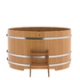 Купель BentWood круглая из лиственницы (D=1,80 м.), h=1 м. Натуральная Премиум для бани фото - 4 BentWood круглая из лиственницы (D=1,80 м.), h=1 м. Натуральная Премиум купель фото фото - 4