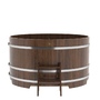 Купель BentWood овальная из дуба (D=1,80 м.), h=1 м. Мореная Премиум для бани фото - 4 BentWood овальная из дуба (D=1,80 м.), h=1 м. Мореная Премиум купель фото фото - 4