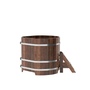 Купель BentWood угловая из лиственницы (1,03 х1,03 м.), h=1 м. Мореная Премиум для купания фото - 3 BentWood угловая из лиственницы (1,03 х1,03 м.), h=1 м. Мореная Премиум купель фото фото - 3