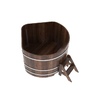 Купель BentWood угловая из лиственницы (1,37 х1,37 м.), h=1 м. Мореная Премиум для контрастных процедур фото - 2 BentWood угловая из лиственницы (1,37 х1,37 м.), h=1 м. Мореная Премиум купель фото фото - 2