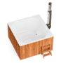 Фурако Polar Spa ELITE QUATTRO 200 квадратная с интегрированной печью для 6-8 человек (термососна светлая) с доставкой фото - 2 Купель Фурако Polar Spa ELITE QUATTRO 200 квадратная с интегрированной печью для 6-8 человек (термососна светлая) фото фото - 2