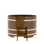 Купель BentWood круглая из лиственницы (D=1,50 м.), h=1 м. Мореная Рустик в наличии на сайте фото - 4 BentWood круглая из лиственницы (D=1,50 м.), h=1 м. Мореная Рустик купель фото фото - 4