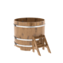 Купель BentWood круглая из дуба (D=1,17 м.), h=1,1 м. Натуральная Премиум Вы можете найти у нас на сайте фото - 1 BentWood круглая из дуба (D=1,17 м.), h=1,1 м. Натуральная Премиум купель фото фото - 1