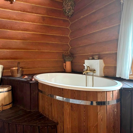 Купель Polar Spa STANDART 68 овальная для 1 человека (термососна темная)  фото - 7