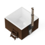 Фурако Polar Spa ELITE QUATTRO 180 квадратная с интегрированной печью для 4 человек (термососна темная) с доставкой фото - 1 Купель Фурако Polar Spa ELITE QUATTRO 180 квадратная с интегрированной печью для 4 человек (термососна темная) фото фото - 1