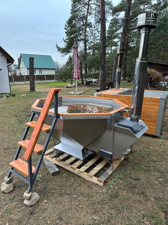 Банный чан Scandinaf Diamond 190 для 4-6 человек (нержавеющая сталь)  фото - 8